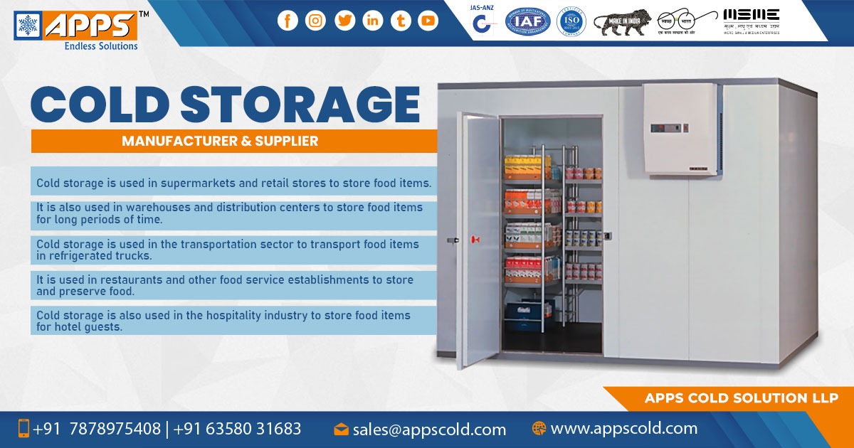 Supplier of Cold Storage in Karnataka