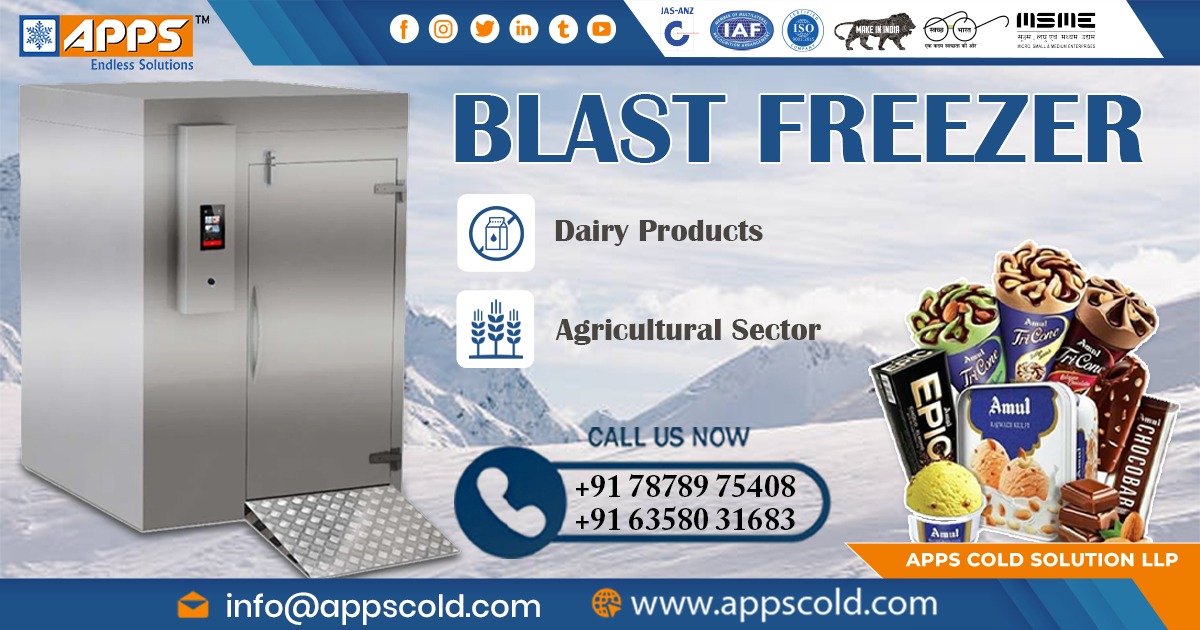 Supplier of Blast Freezer in Chhattisgarh