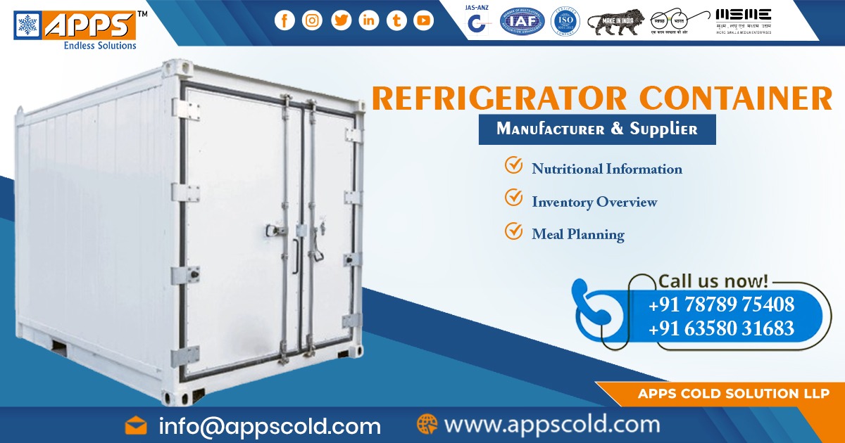 Supplier of Refrigerated Container in Goa